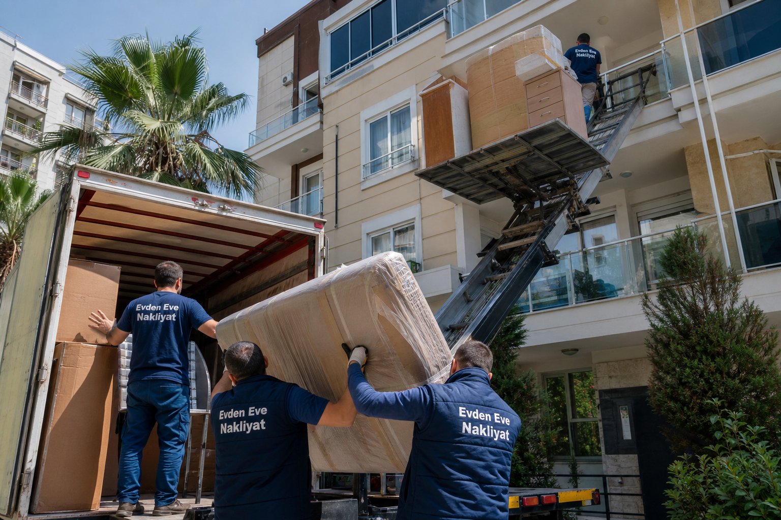 Cumhuriyet Evden Eve Nakliye araç yükleme
