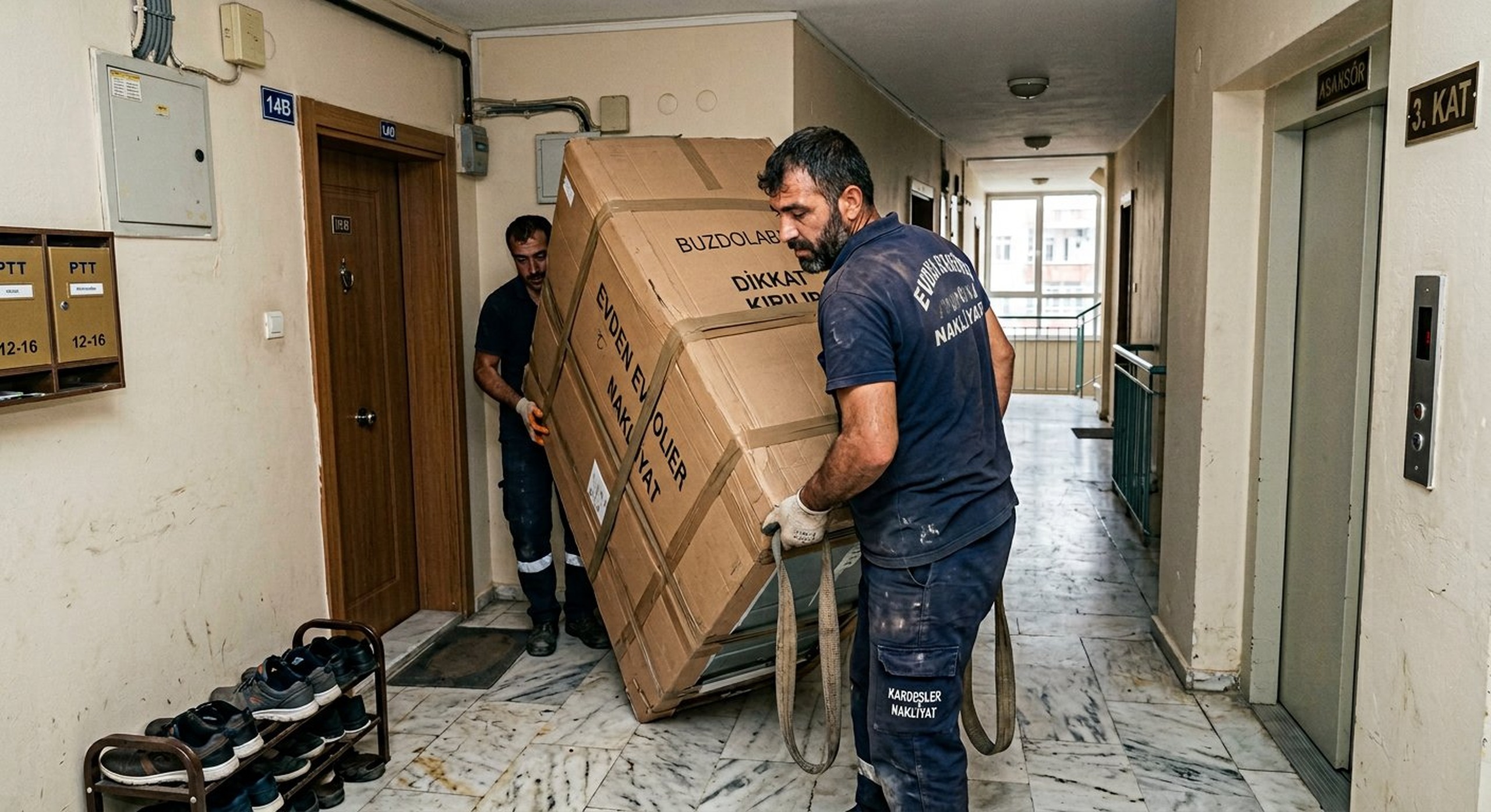 Türkgücü Evden Eve Nakliye araç yükleme