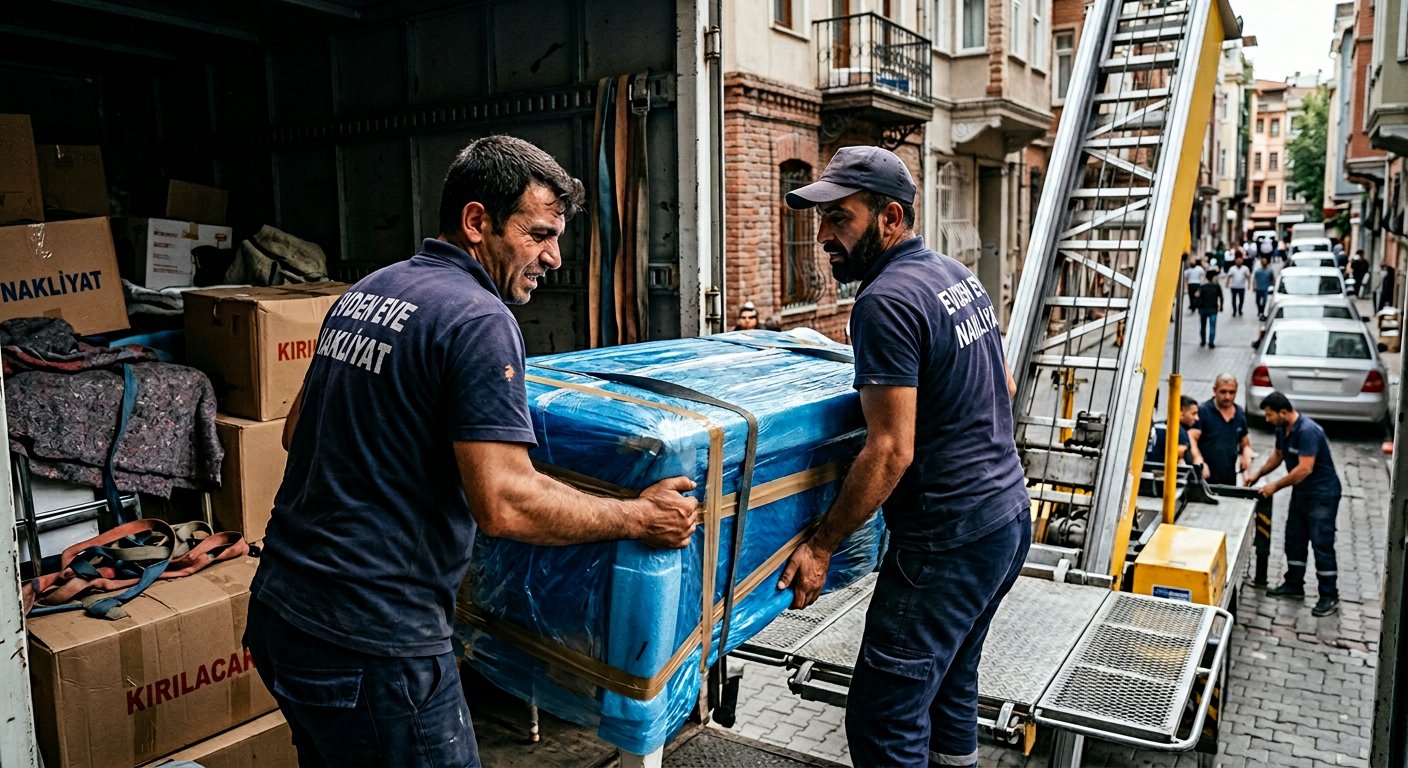 Silahtarağa Evden Eve Nakliye araç yükleme